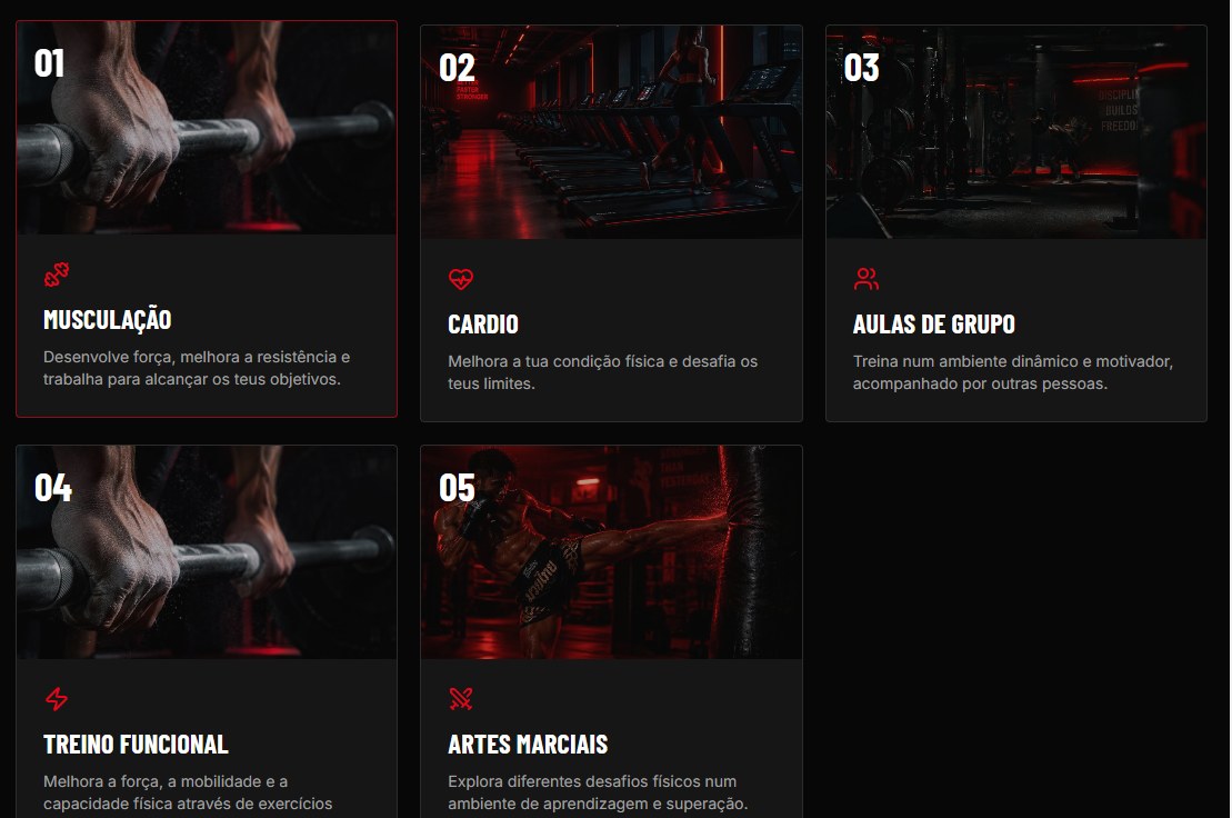 Secção de modalidades e atividades
